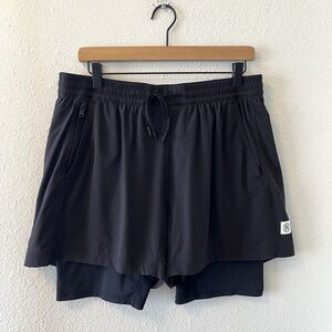 Reigning Champ Black Athletic Shorts